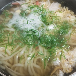 ねぎたっぶり☆たまごうどん